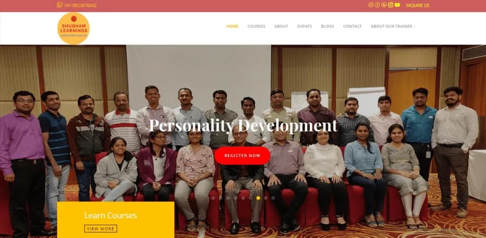 Shubham Learnings: Websites project by Digitechmax