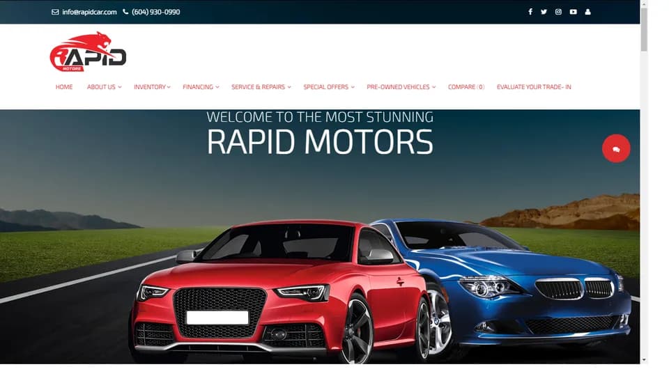 Rapid Motor: Websites project by Digitechmax