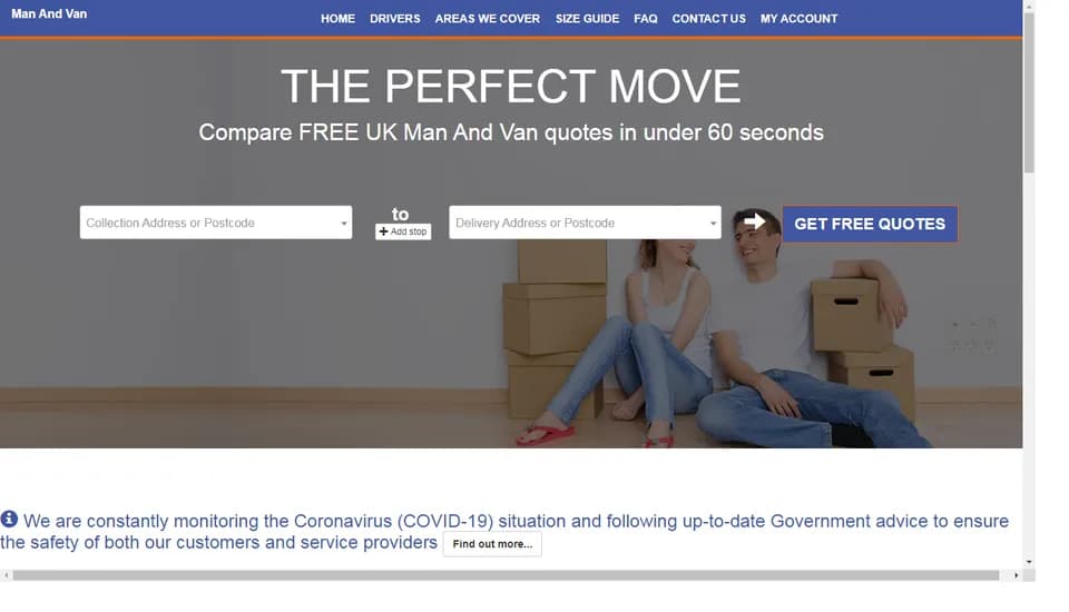 Compare Any Van: Websites project by Digitechmax